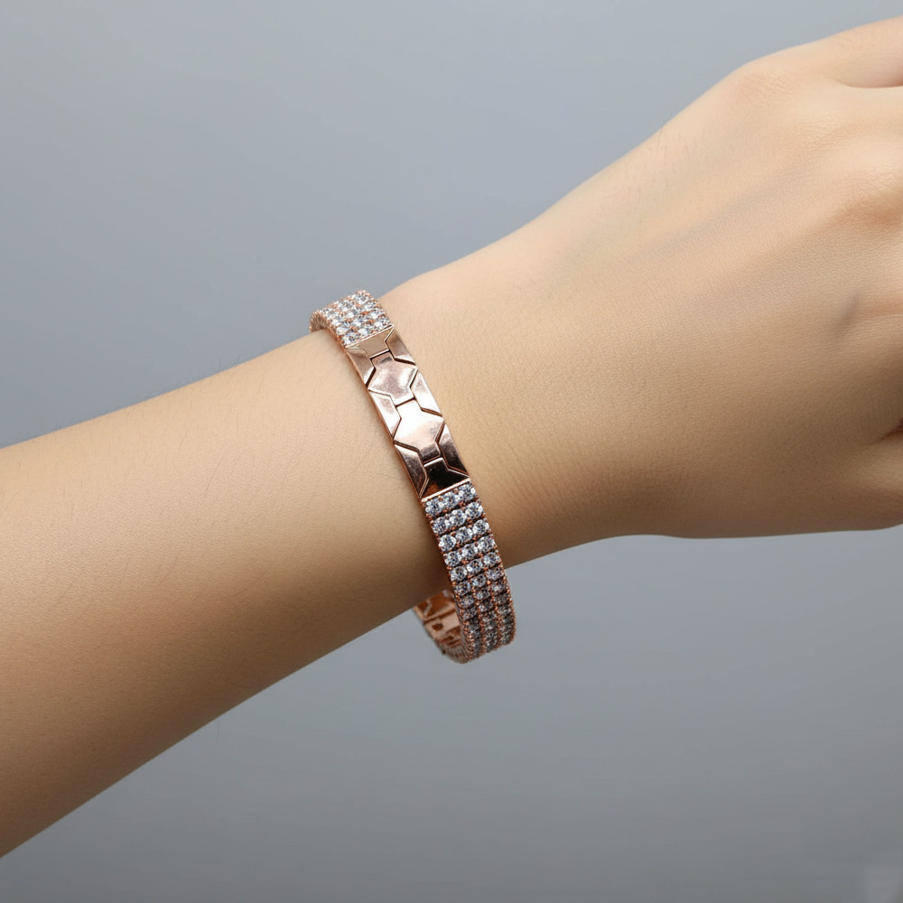 Womens Rose Gold Plated Star